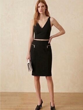 Michael Kors Black Pencil Skirt - Classic Sleek Style
